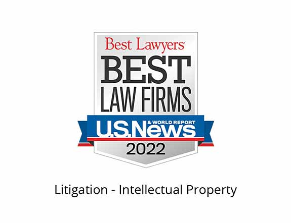Best Lawyers Best Law Firms 2022 Badge, litigation intellectual property