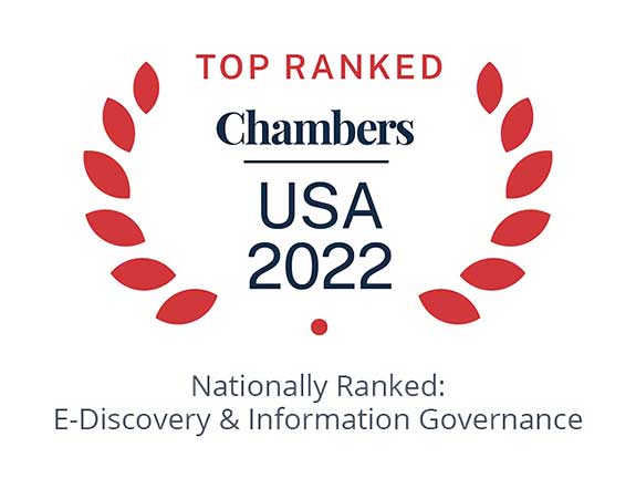 Nelson Mullins Nationally Ranked: E-Discovery & Information Governance by Chambers USA 2021