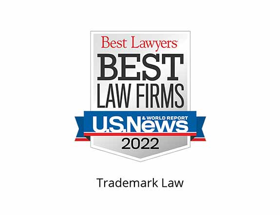 Best Lawyers Best Law Firms 2022 Badge, trademark law